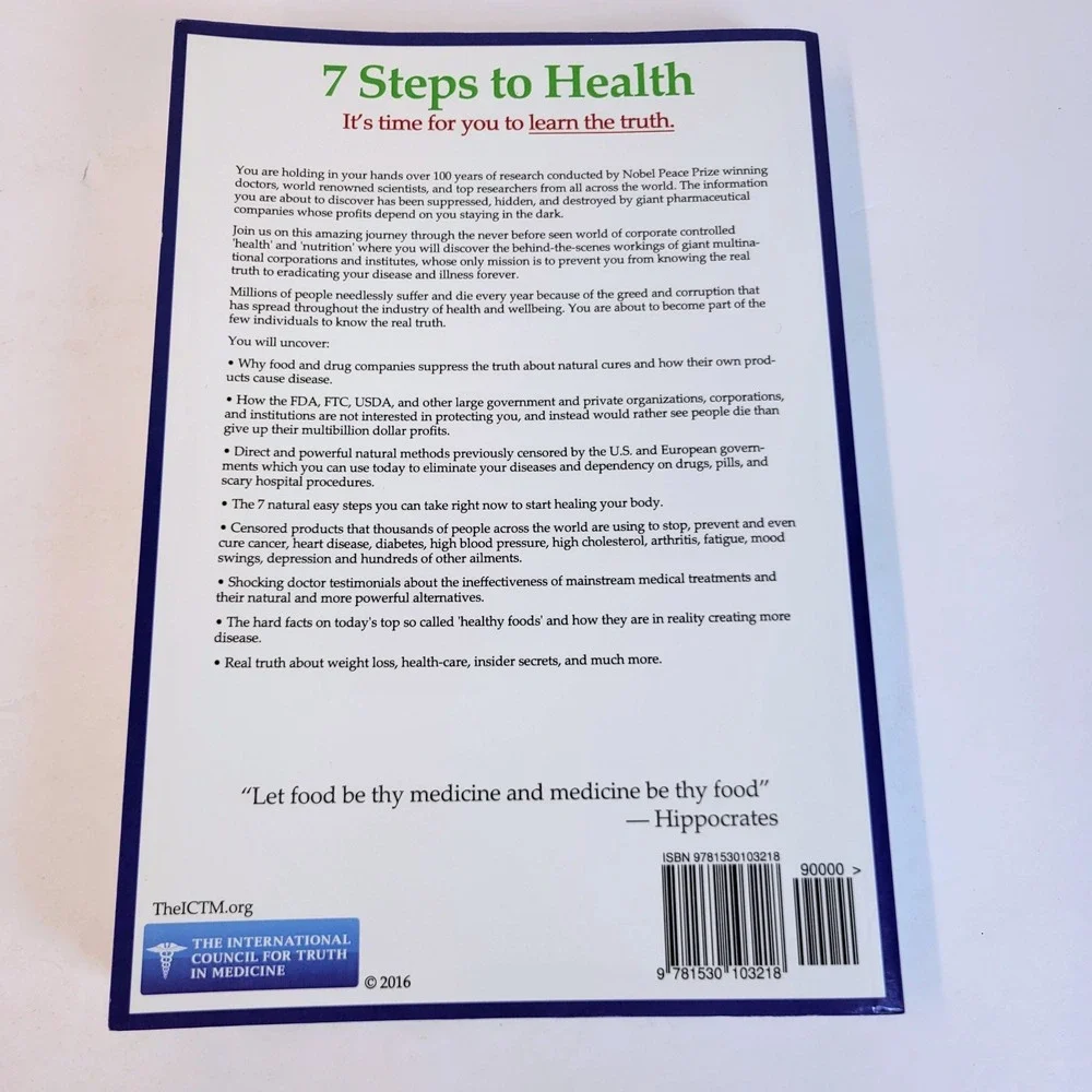 7 Steps to Health The Big Diabetes Lie Wellness Book Paperback Max Sidorov